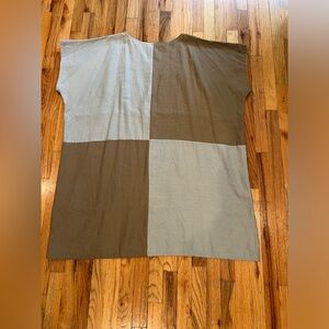 Jess feury patchwork sack shape dress